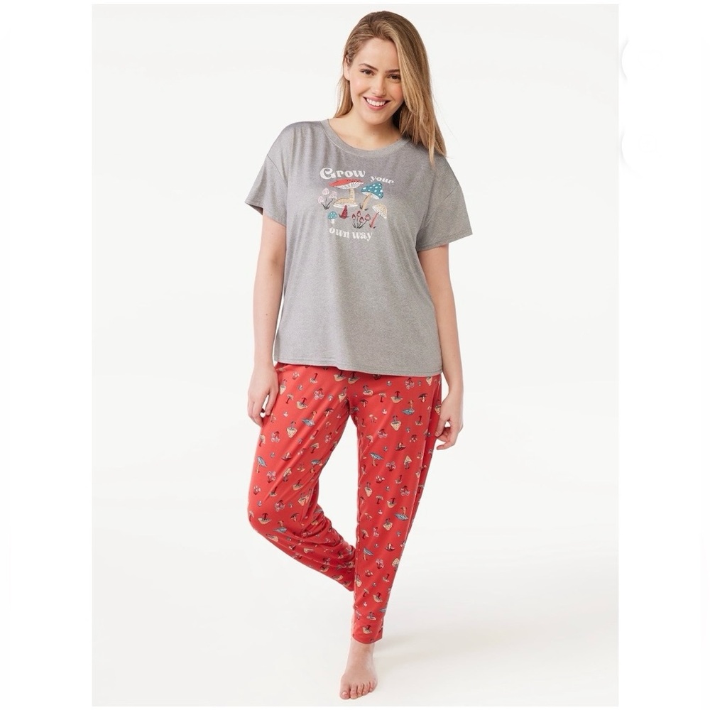 Short Sleeve T-Shirt and Joggers Pajama Set, 2-Piece